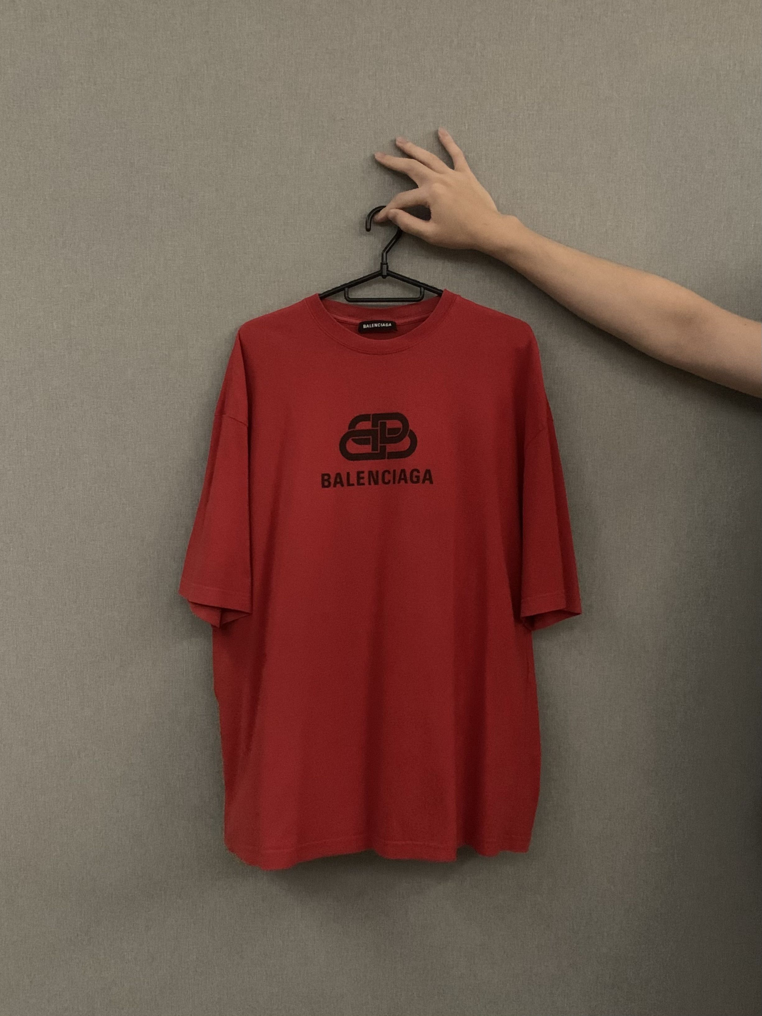 Balenciaga sweatshirt mens red top