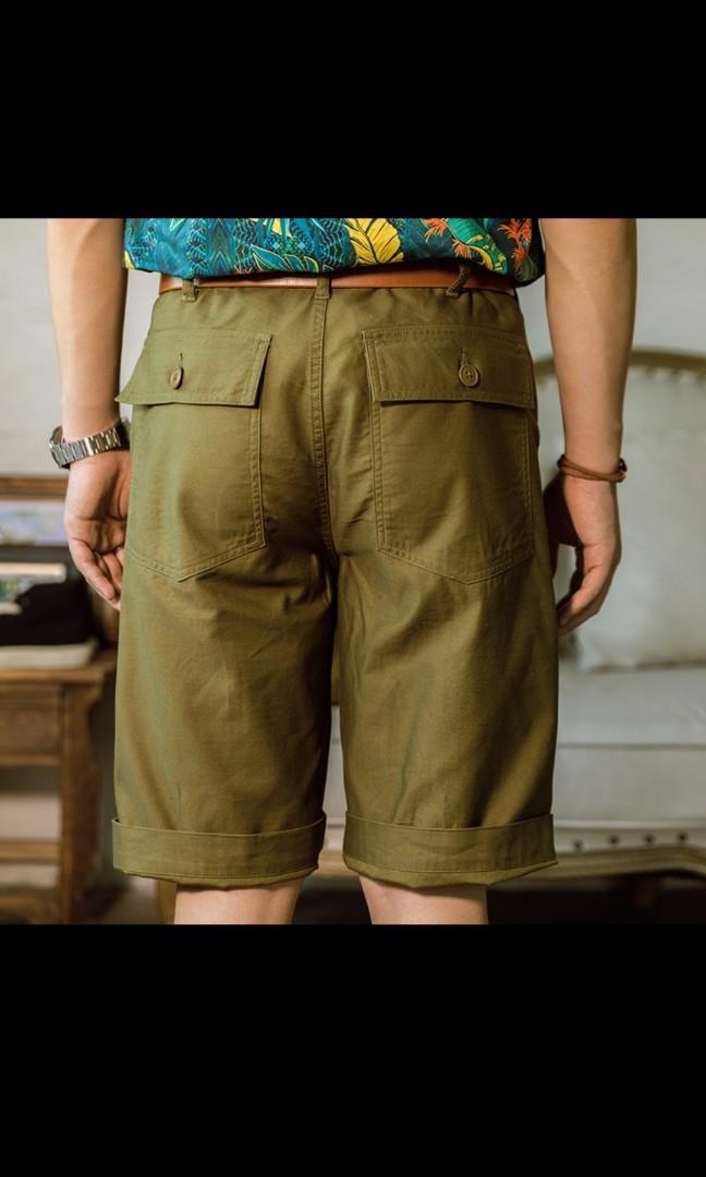 Red outlet utility shorts