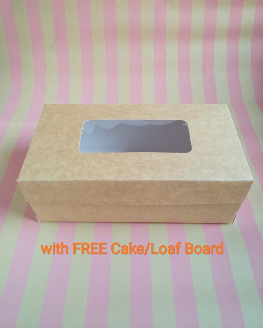 Cake Loaf Box KRAFT (Category: Bakeware) located in Manila. Submitted by becoming.jane (Listing ID 1165972978, Image 1). Description: 🔸8 1/2 x 4 1/2 x 3 inch 🔸5 pcs 🔸with FREE Kraft Loaf Board 5pcs Payment: GCash / BDO Feel free to message me for any inquiries about this item or if you need additional pics . 💌 #4theplanet.