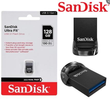 Sandisk Ultra Fit USB 3.1 Drive 16GB 32GB 64GB 128GB 256GB, Computers &  Tech, Parts & Accessories, Hard Disks & Thumbdrives on Carousell