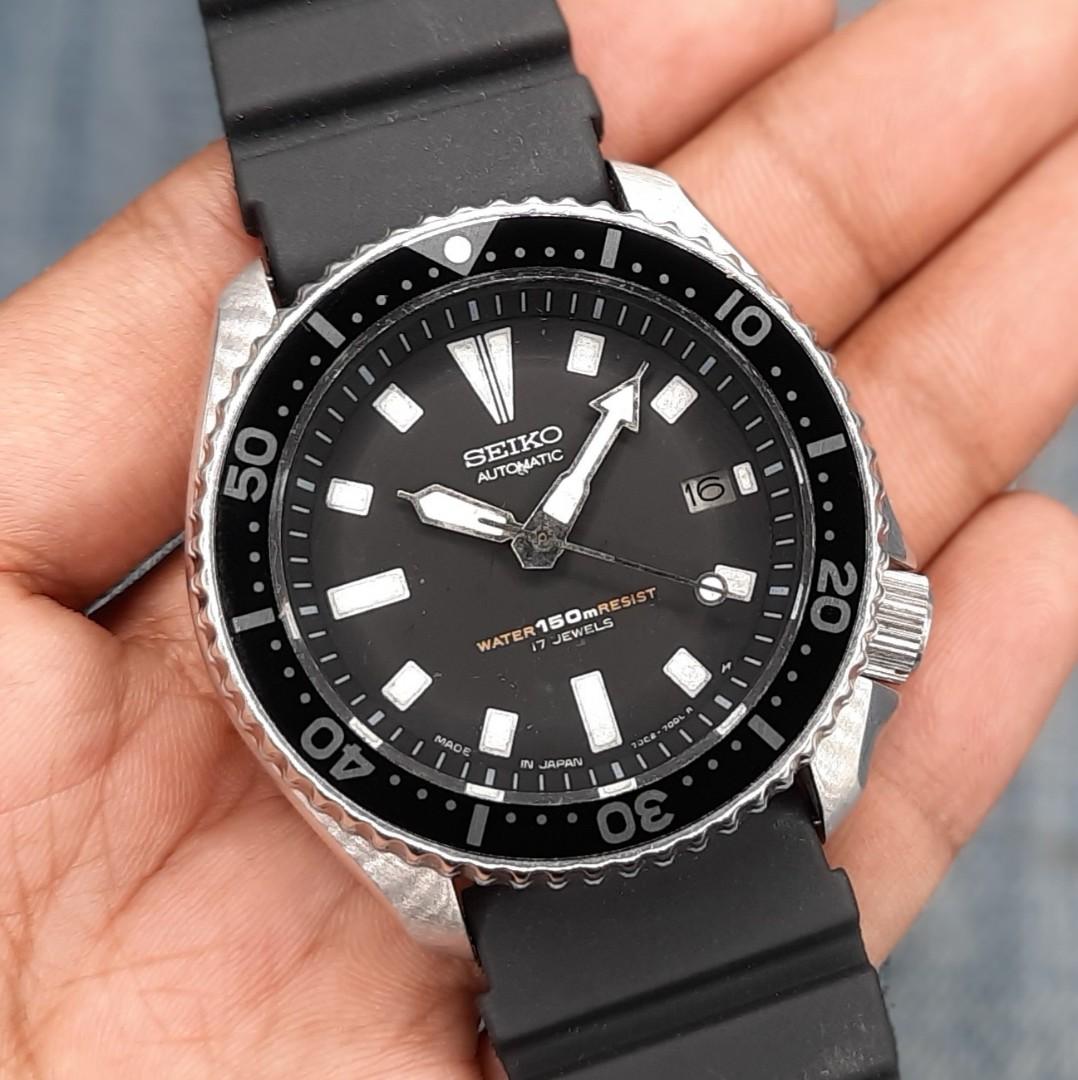 Seiko 7002-7001 Diver's 150 Meters Resist Automatic Watch, Men's Fashion,  Watches & Accessories, Watches on Carousell