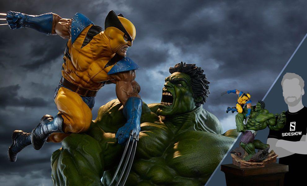 Sideshow Exclusive Hulk vs Wolverine Statue Marvel Comics avengers