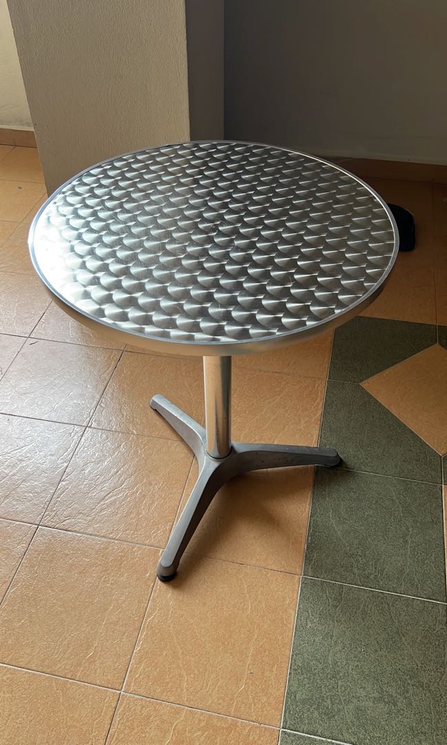 Stainless steel best sale round table