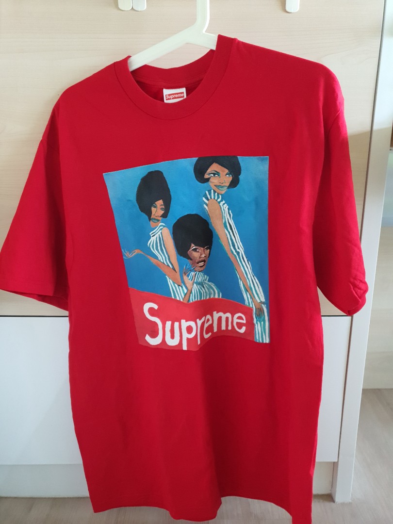 red supreme t shirt