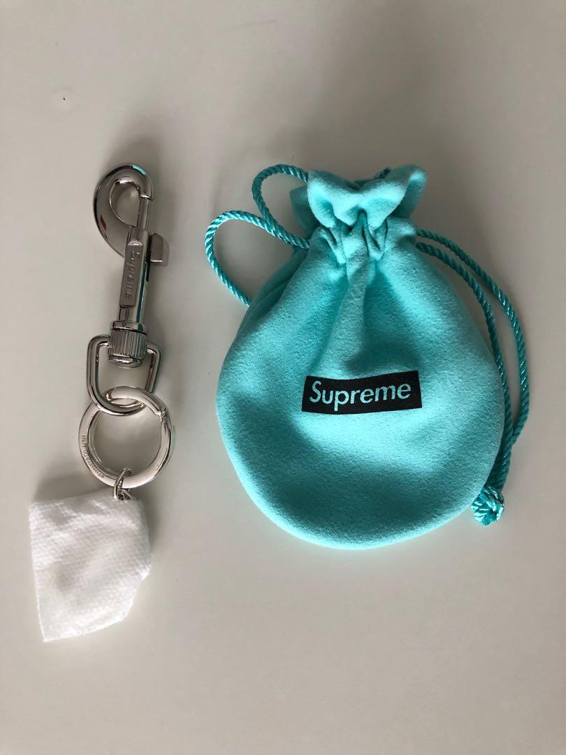 売れ筋新商品 Supreme Tiffany Supreme u0026 Ring Co Co. Oval Tag Tiffany Keyring  ファッション小物