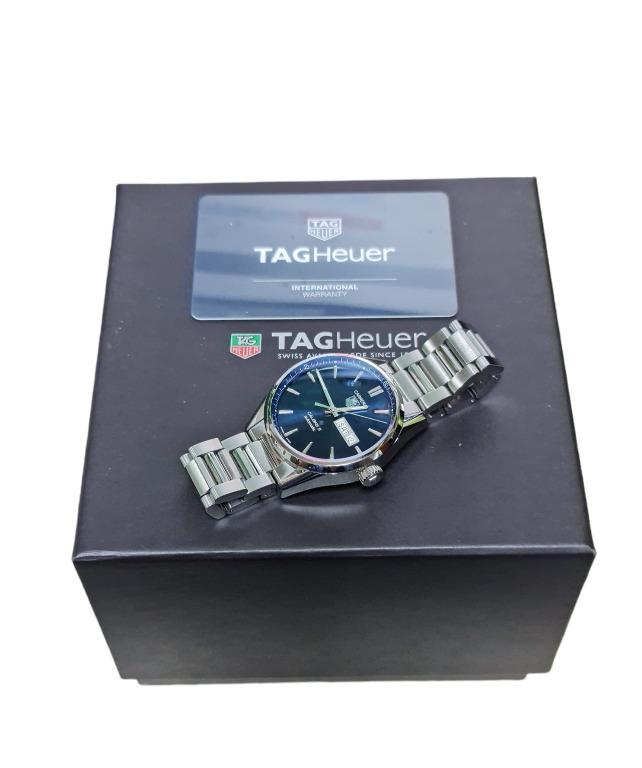TAG HEUER WAR201E.BA0723 CARRERA CALIBRE 5 DAY DATE AUTOMATIC BLUE DIAL MEN S WATCH