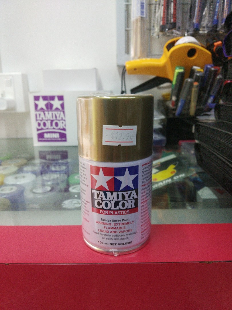 Tamiya TS-21 Gold Spray Paint For Plastic, Hobbies & Toys, Stationery &  Craft, Craft Supplies & Tools on Carousell
