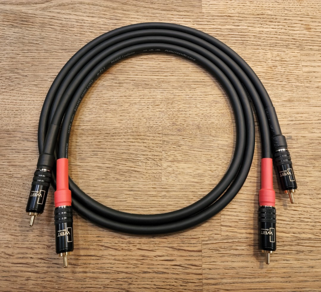 TedAudioLab HiFi Furutech PCOCC RCA Interconnect Cable (1 meter pair