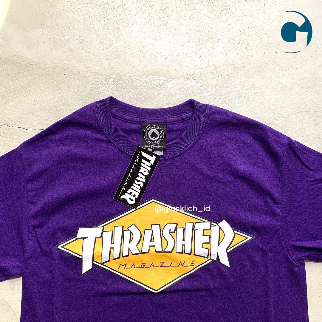 Thrasher Magazine Thrasher Purple T Shirt Thrasher Magazine