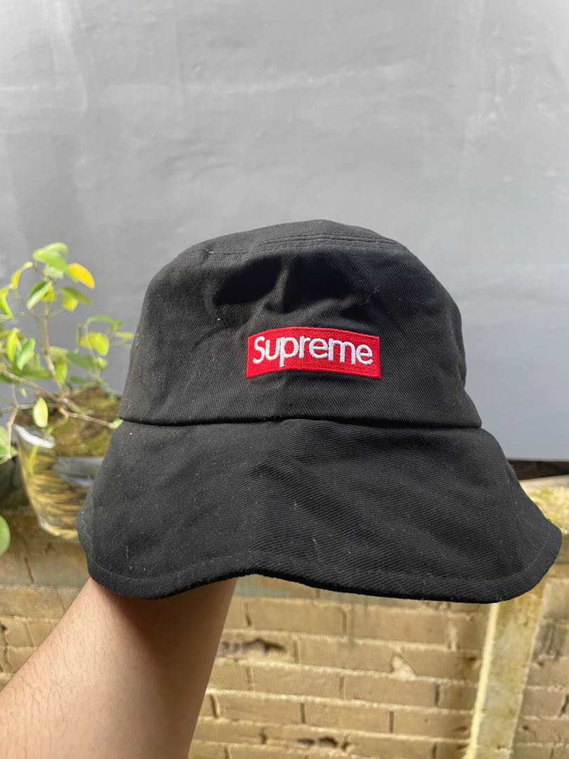 Topi Bucket hat supreme millitage second bekas