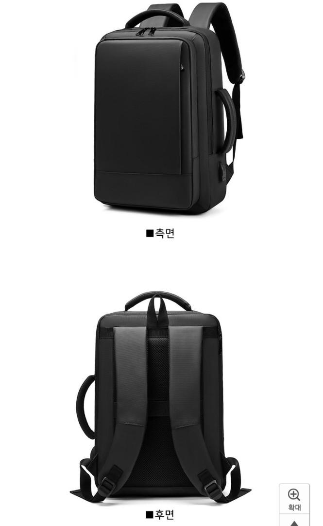 Travel Black Backpack Bag Korea Design, Men's Fashion, Bags