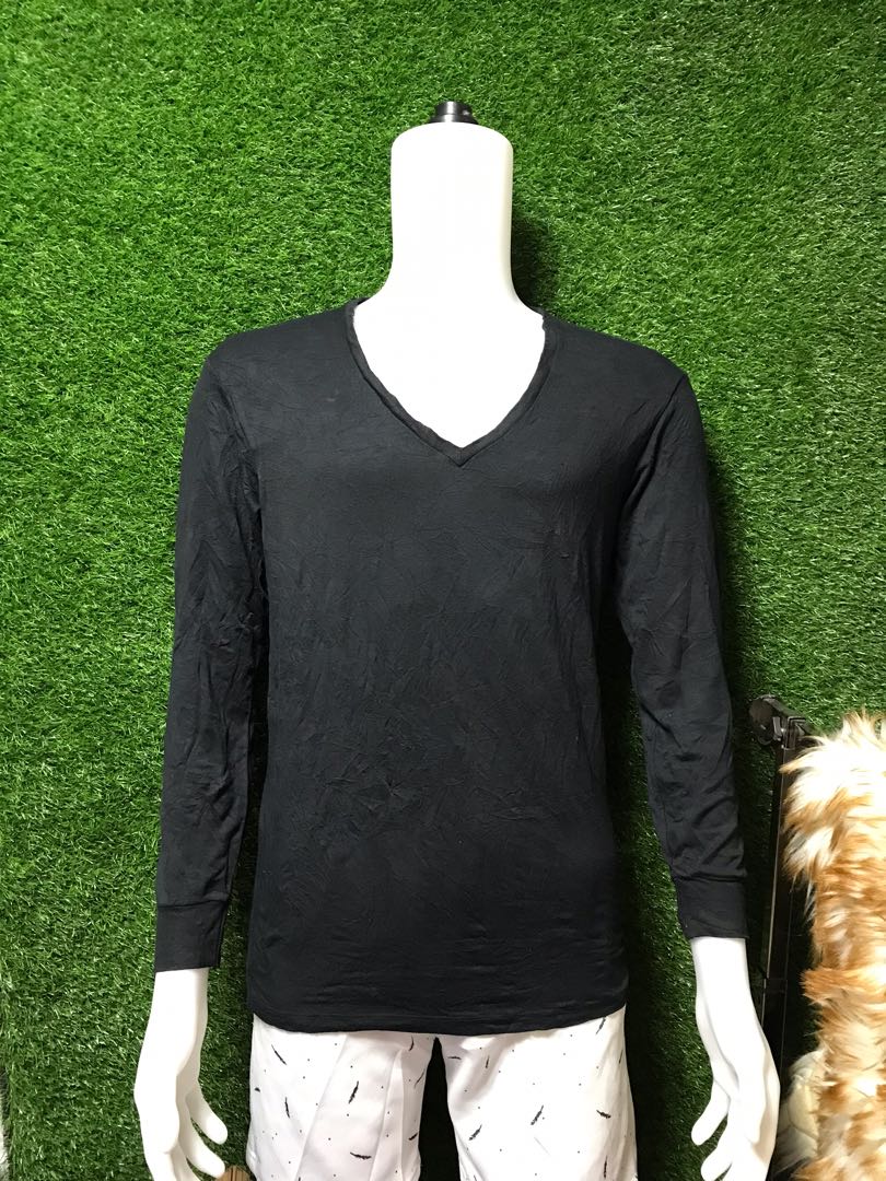 Uniqlo Heattech Extra Warm V-Neck, Men 