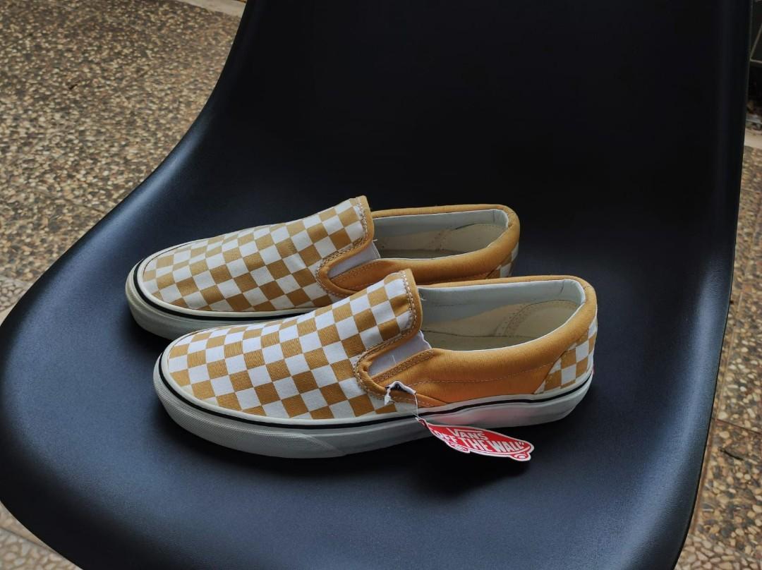 Vans shop checkerboard ochre