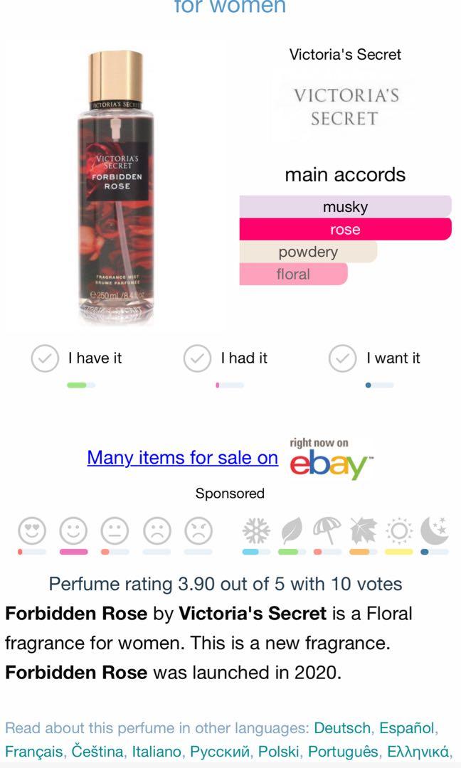 Forbidden rose victoria secrets outlet