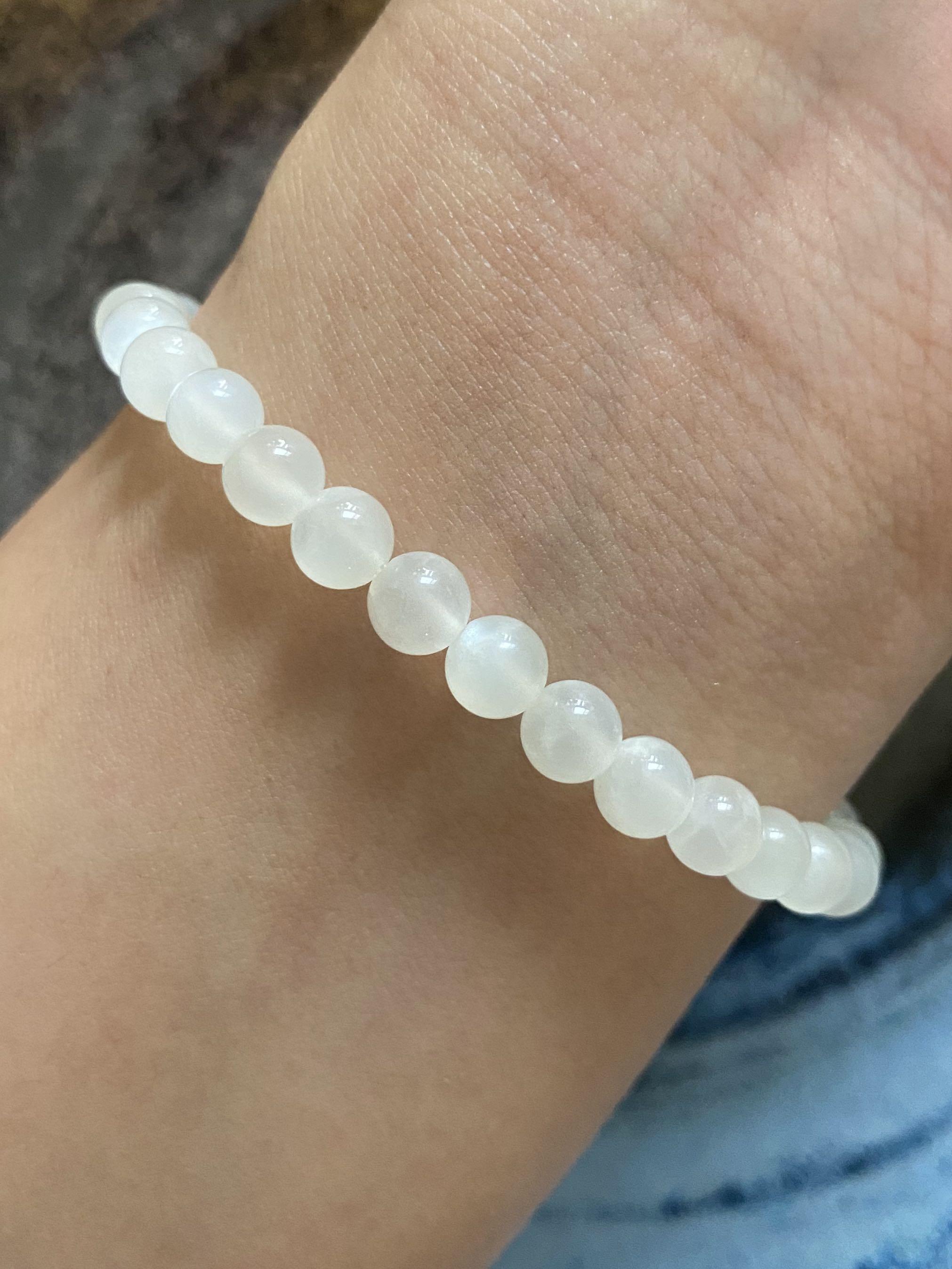 White Moonstone 5.8mm Bracelet