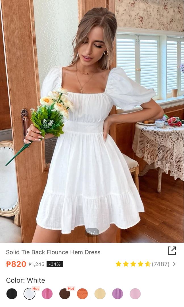 White picnic dress sales