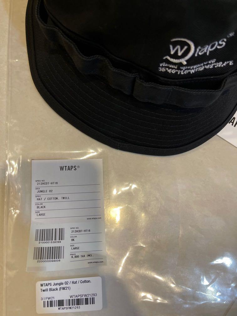 Wtaps Jungle 02 Bucket Hat Black Sz 3 (Large)