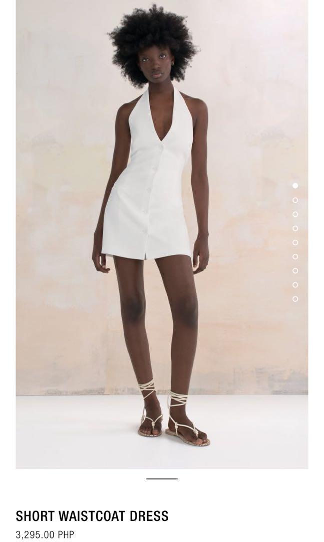 Zara ruffle shop waistcoat dress