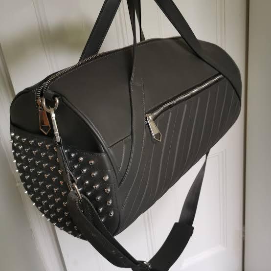 Zara studded bowling 2025 bag