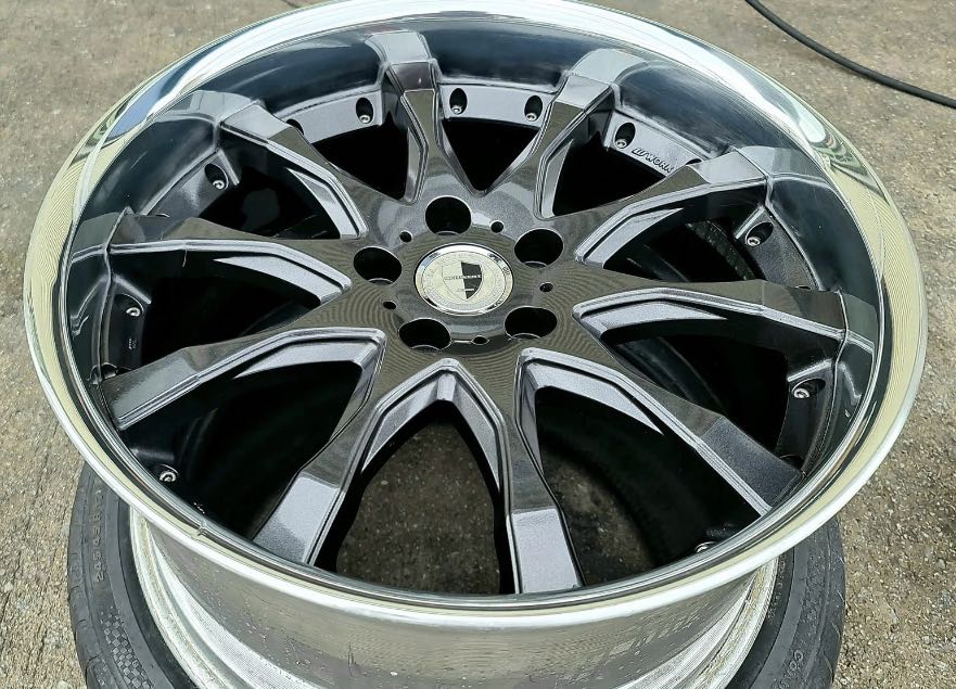 19 work schwert japan rim FR Rare spec deep lip Vellfire alphard estima ...