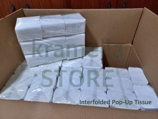 2-PLY INTER-FOLDED TRAVEL POP-UP / BATHROOM POP-UP / TABLE TOP TISSUE PAPER REFILL