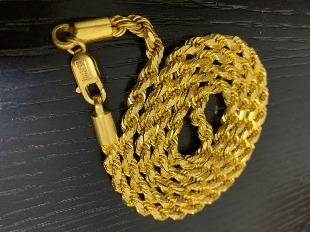 916 gold chain, Luxury, Accessories on Carousell