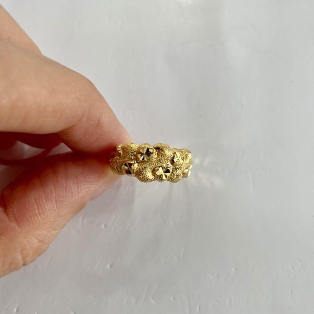 Gold nugget ring womens on sale