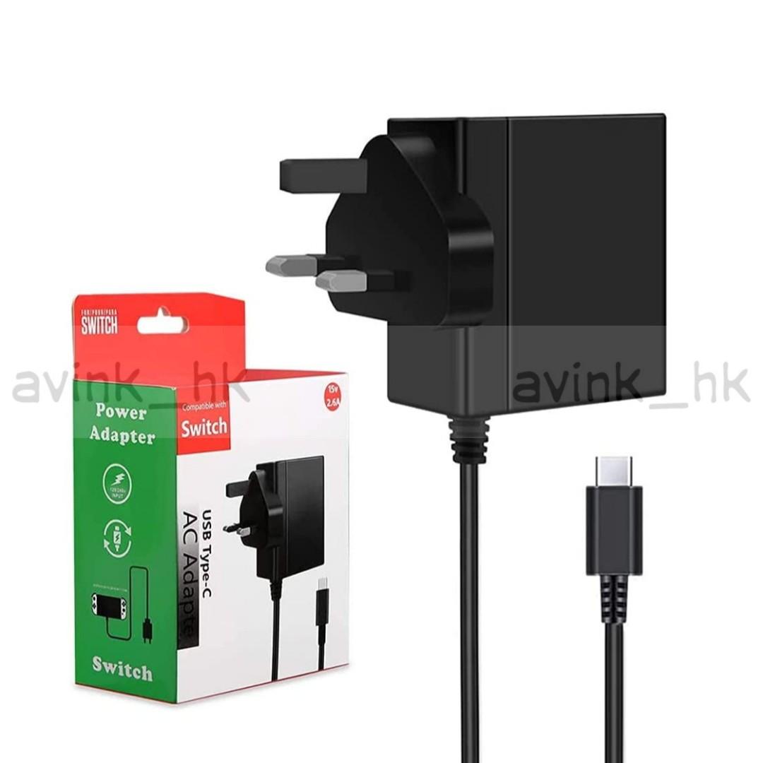 全新香港三腳插頭switch 火牛switch 主機火牛switch充電器副廠switch