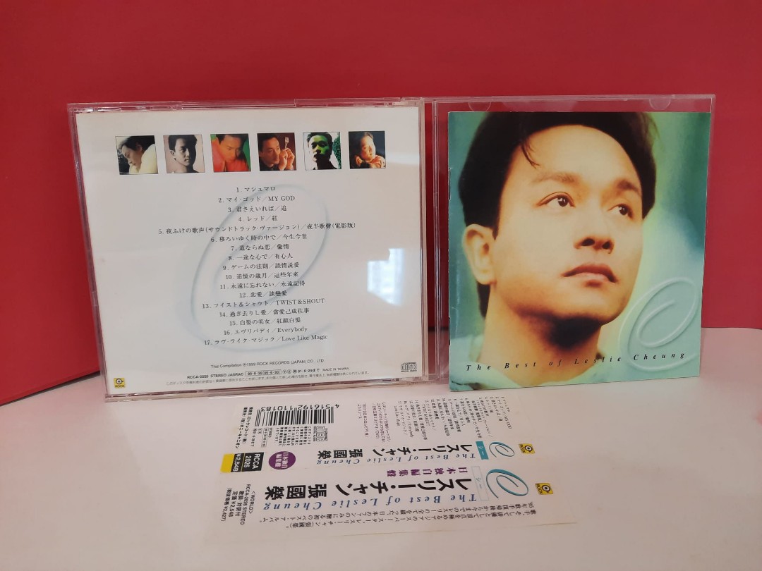 張國榮CD 日本版附側紙The Best of Leslie Cheung, 興趣及遊戲, 音樂