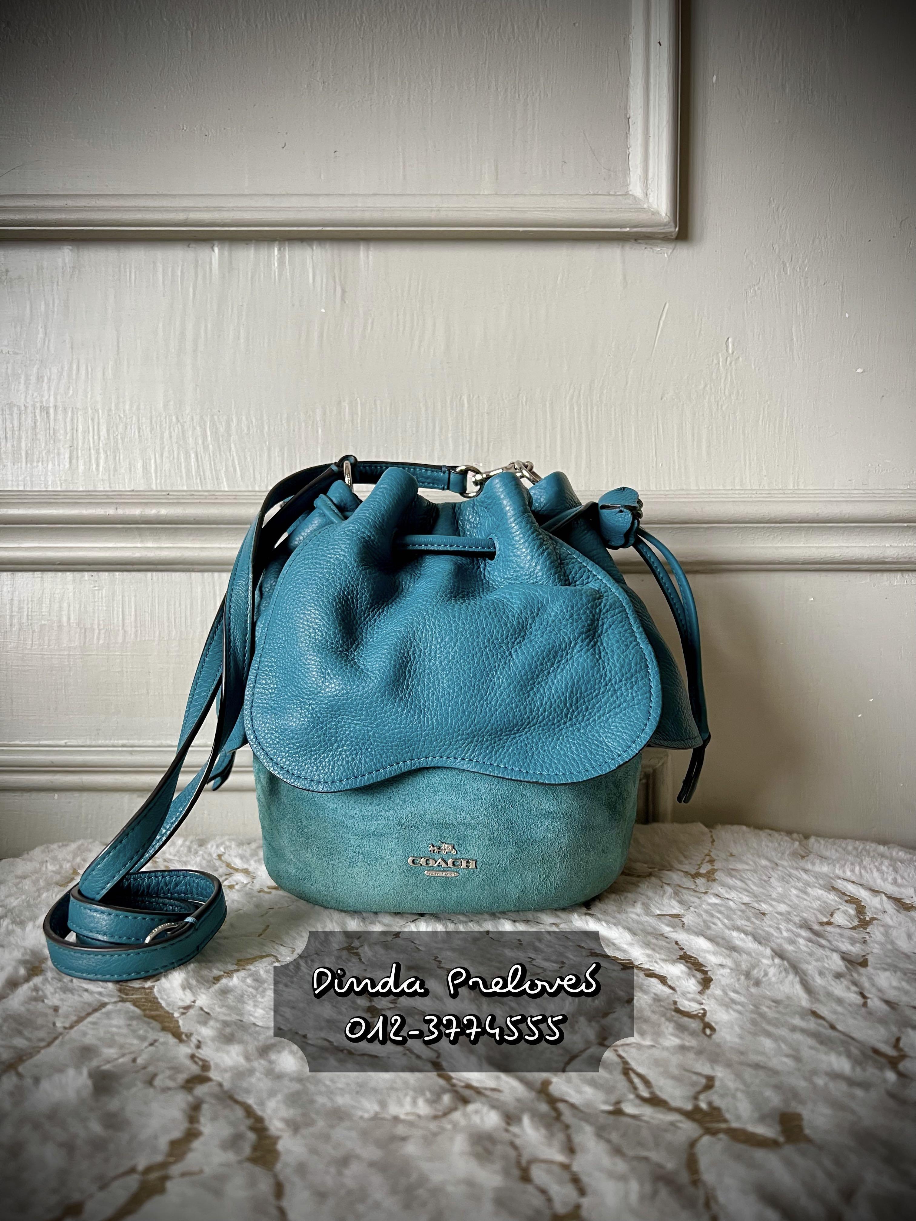 COACH BUCKET PETAL BAG LEATHER