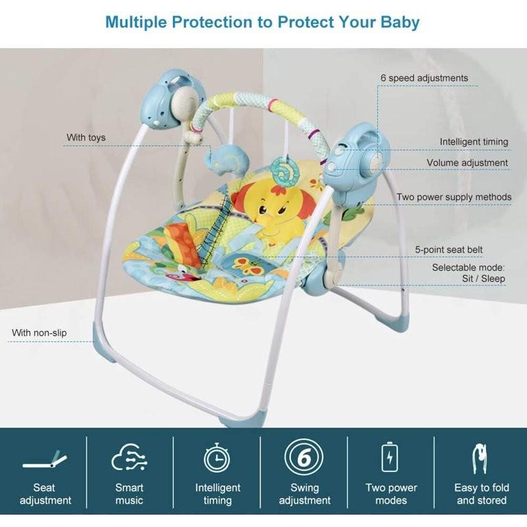 Vastfafa soothing portable cheap swing