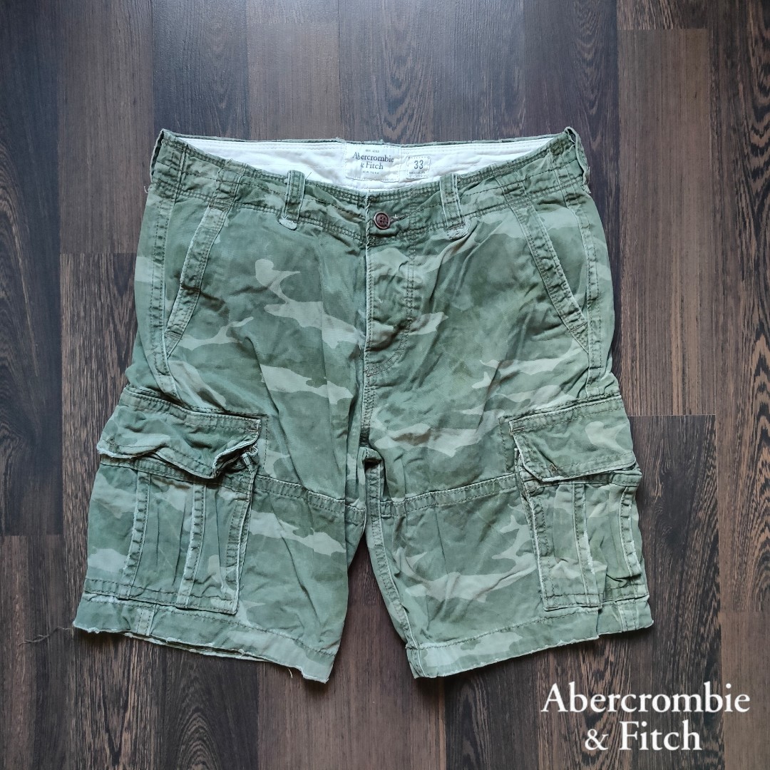 Abercrombie And Fitch Af Camouflage Utility Cargo Shorts Men S Fashion Bottoms Shorts On