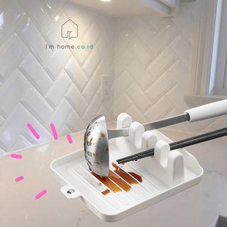 Alat masak peralatan dapur Alas spatula centong tutup panci white aesthetic estetic estetik home decor imhome perabotan rumah
