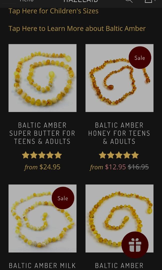 Amber necklace Babies Kids Babies Kids Fashion on Carousell