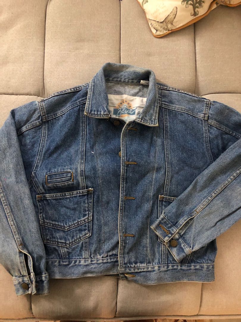 Anchor Blue Jean Jackets Men s Fashion Coats Jackets and