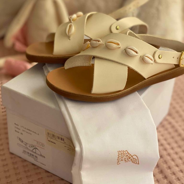 White on sale greek sandals