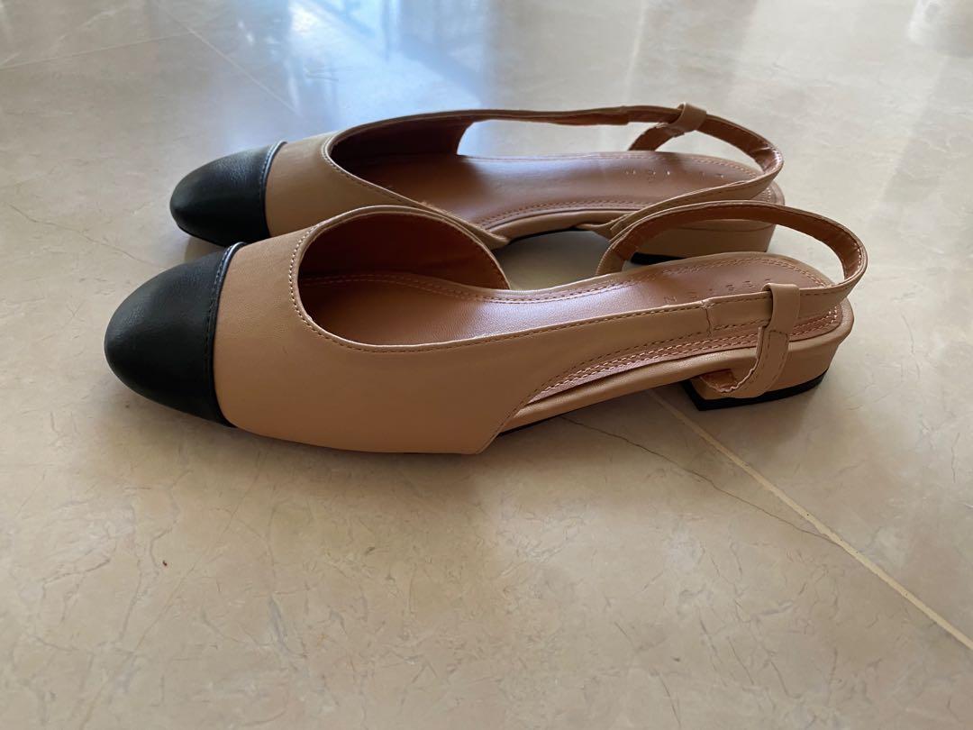 asos nude flats
