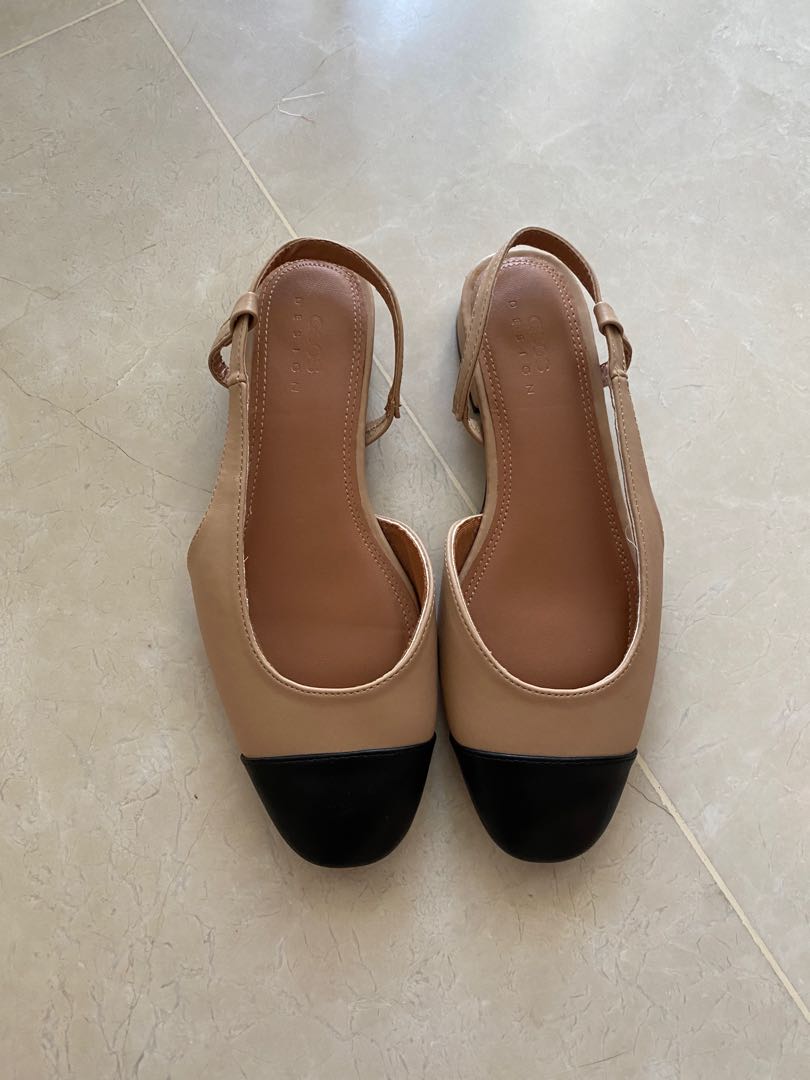 asos nude flats