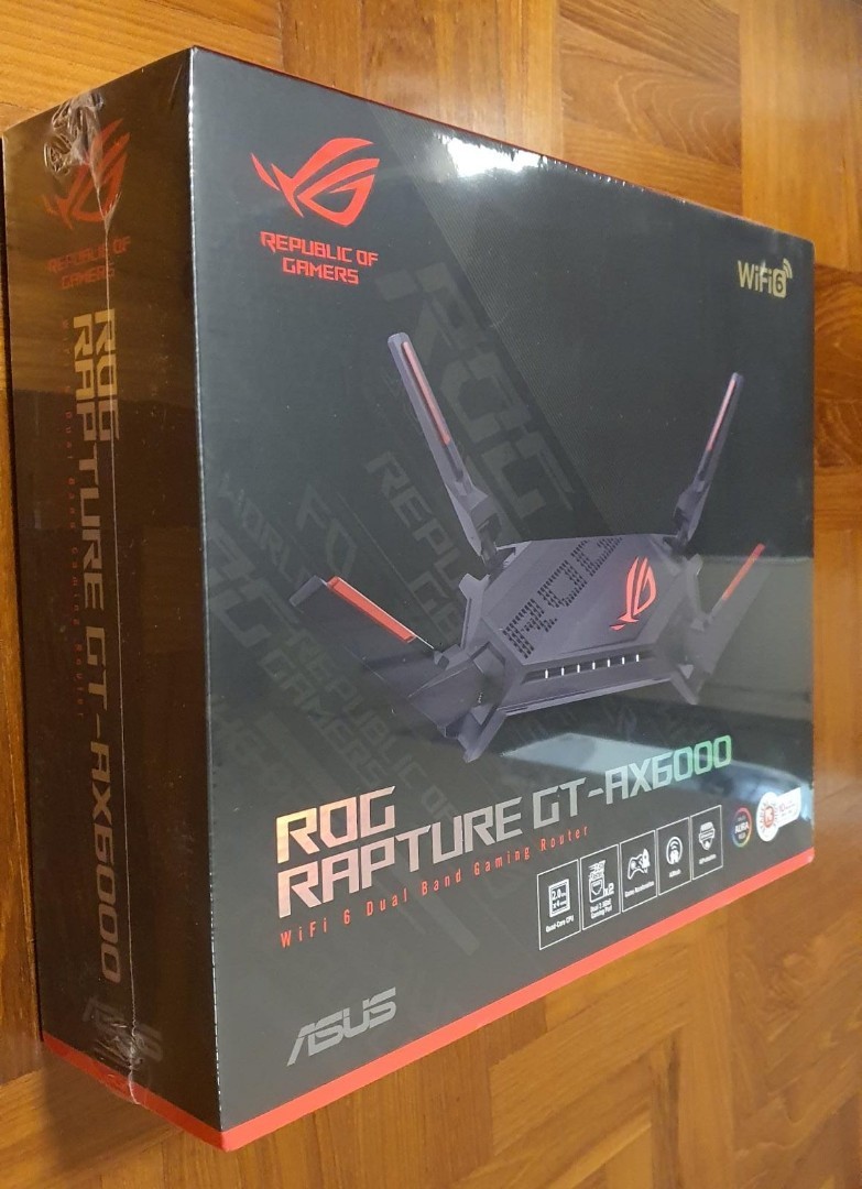 BNIB ASUS ROG Rapture AX-6000 Dual-Band WiFi 6 Gaming Router with ...