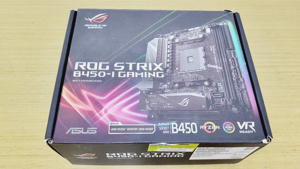 ASUS ROG STRIX B450I GAMING **ITX motherboard for amd ryzen cpu**, 電腦