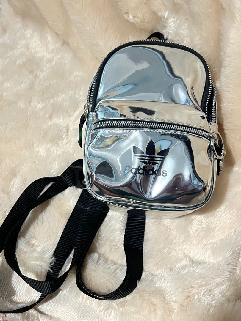 Authentic Adidas Mini BackPack (Silver), Women's Fashion, Bags