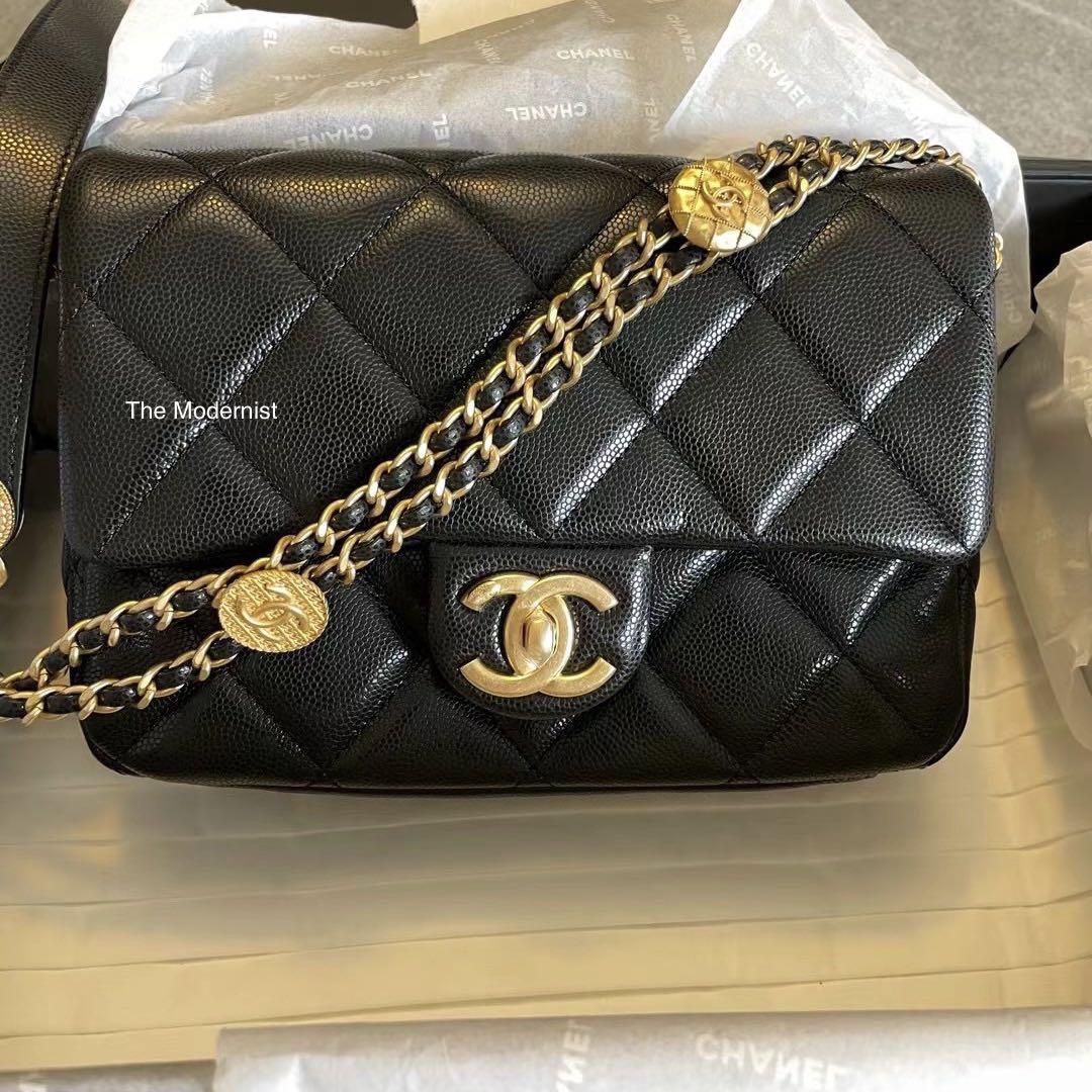 Túi Chanel mini flap bag with top handle trắng da incas caviar best quality