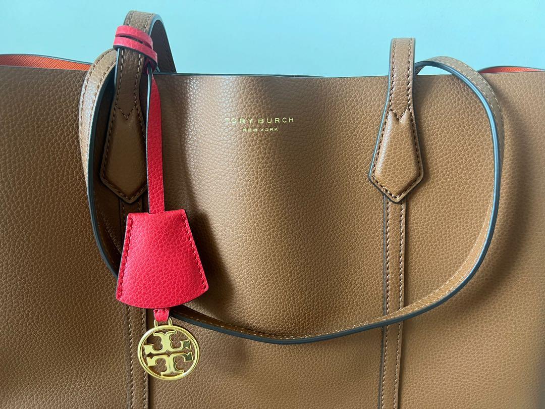 Tory Burch Metallic Leather Perry Tote - FINAL SALE (SHF-18808) – LuxeDH