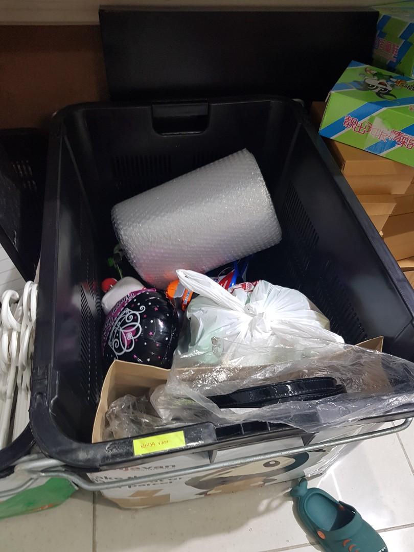 Bakul hitam basket courier Furniture Home Living Home