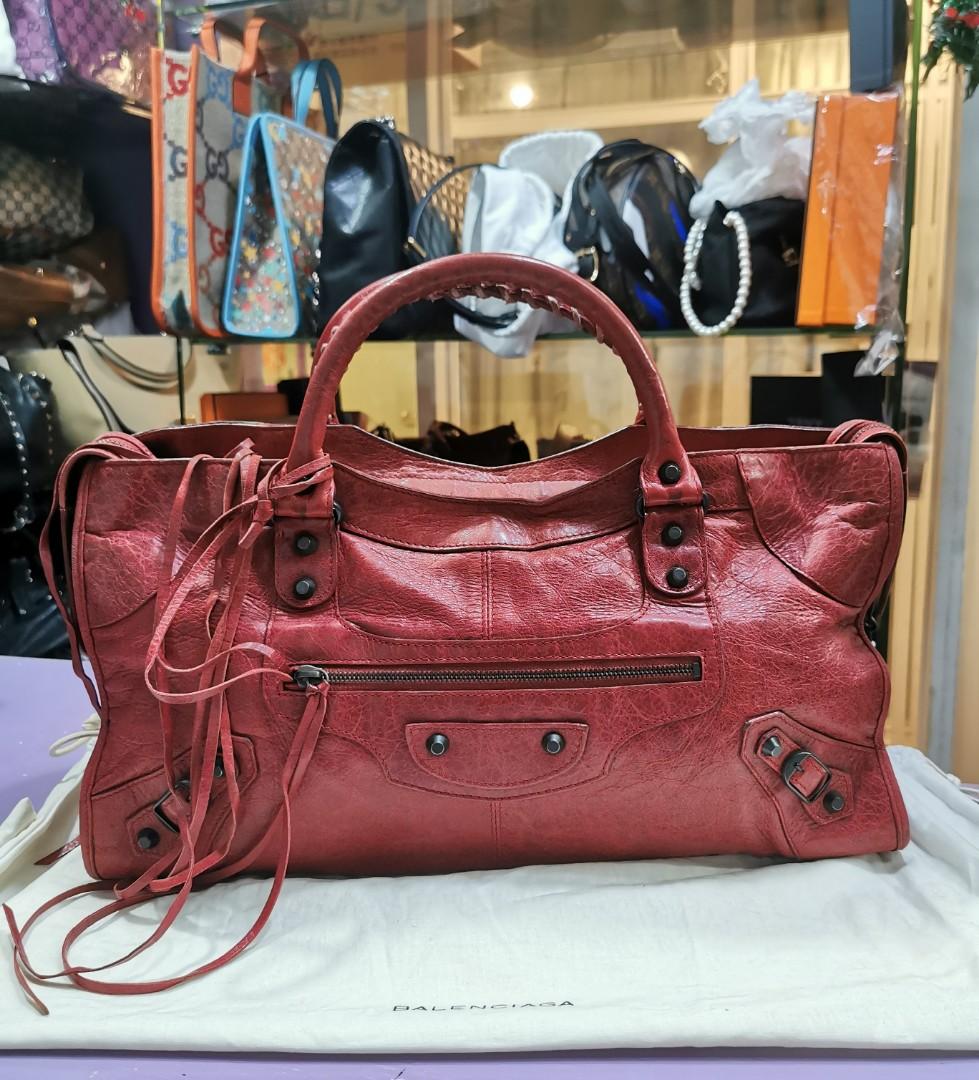 BALENCIAGA 168028 Part time Handbag in Red