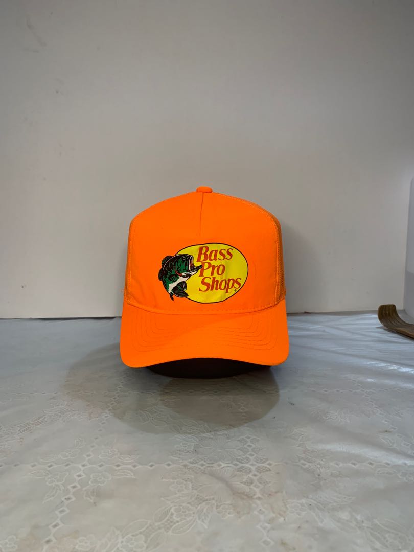 Bass Pro shop neon orange snap, Men's 