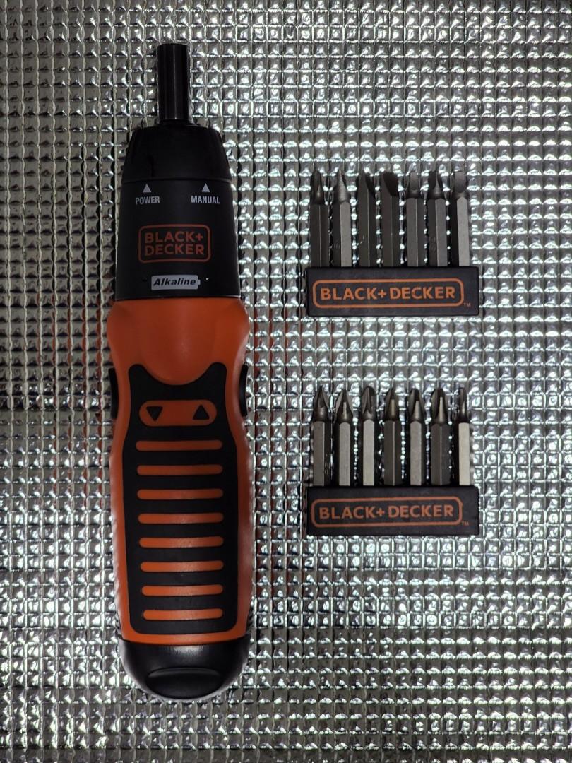 Black Decker A7073 Alkaline Screwdriver Set Furniture Home Living Home Improvement Organisation Home Improvement Tools Accessories on Carousell
