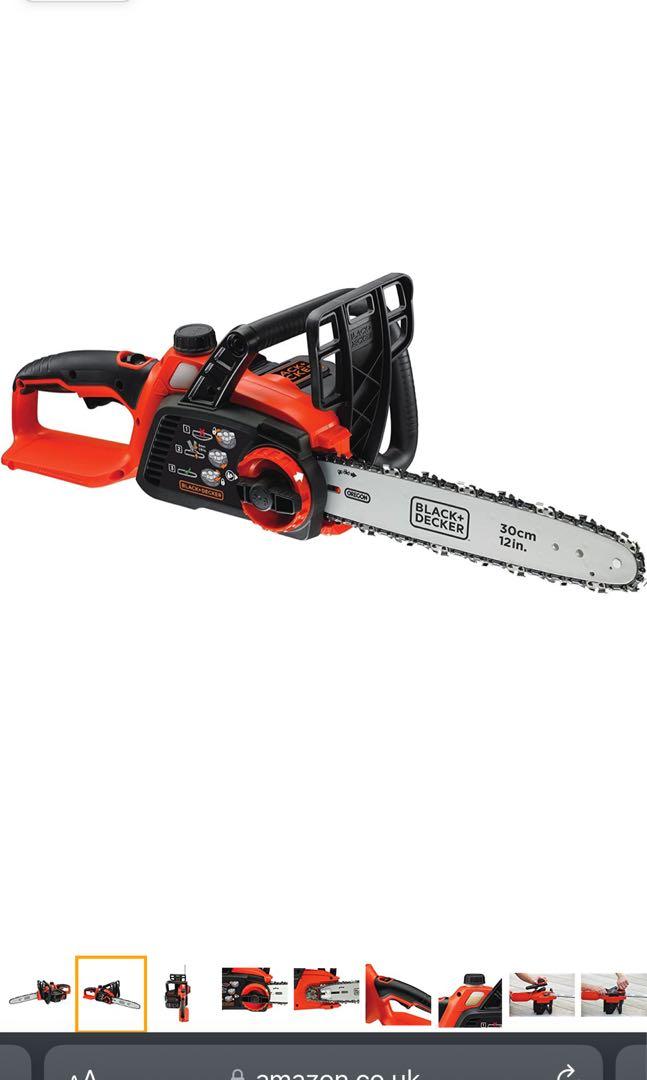 Cordless chainsaw GKC3630L20 / 36 V / 2 Ah / 30 cm, Black+Decker