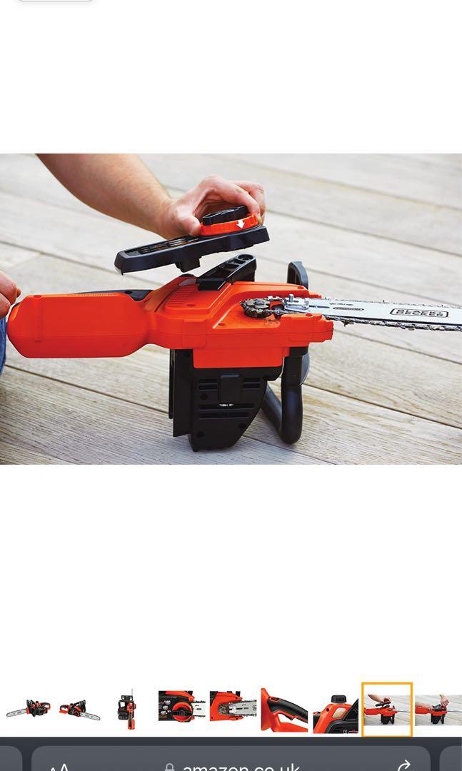 Cordless chainsaw GKC3630L20 / 36 V / 2 Ah / 30 cm, Black+Decker