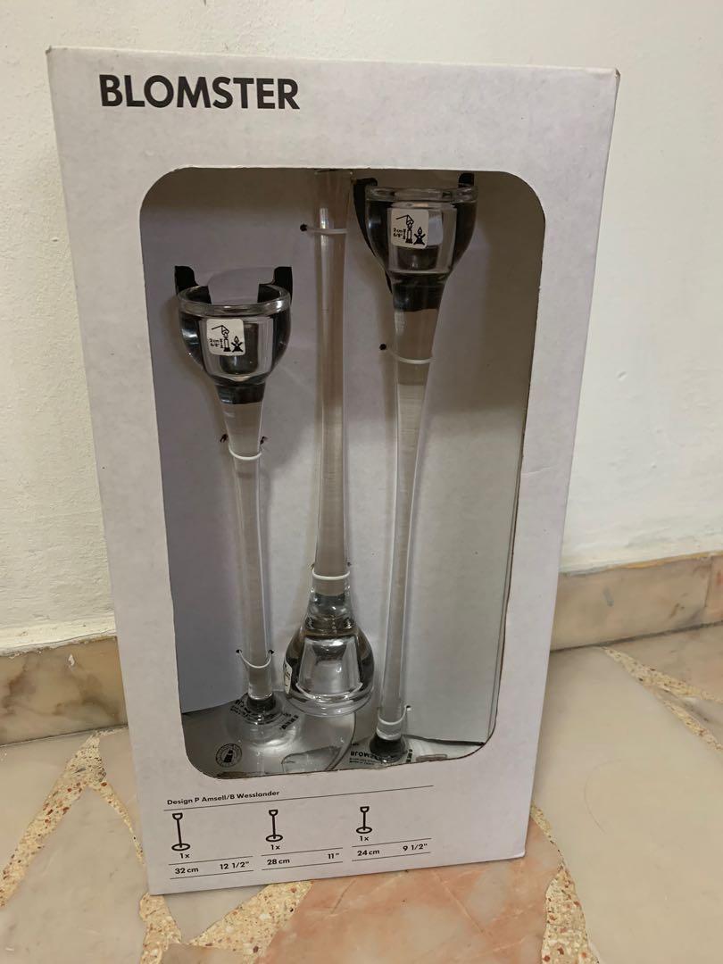 BNIB IKEA Blomster Candle Holder, Furniture & Home Living, Home Decor